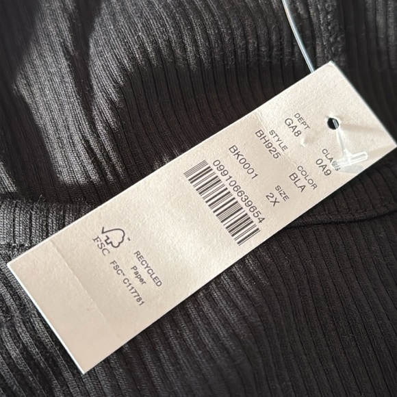 NWT JCrew favorite tank black vintage rib - Picture 8 of 9